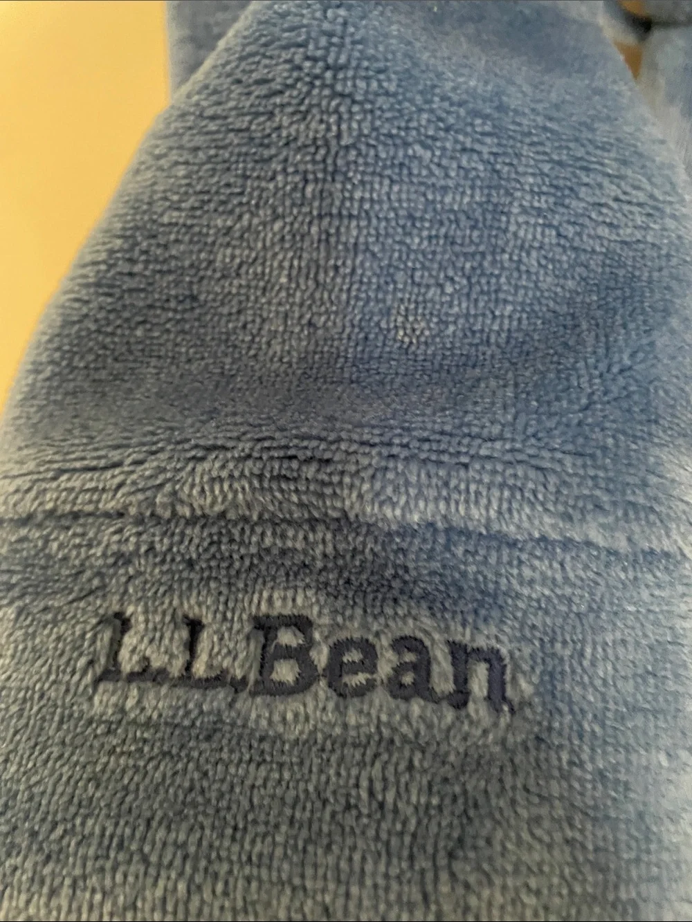 L.L. Bean Blue Shark Hooded Kids Plush Robe
